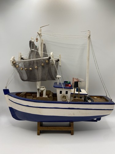 Vintage wooden model fishing - vintage,