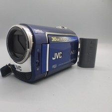 JVC Everio GZ-MG330AEK Handheld High Definition HDD Camcorder Blue Tested