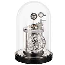 Hermle 22836-742987 Astrolabium Nickel and Black Table Clock
