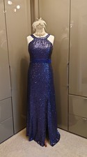 Quiz Navy Blue Sequin Sparkle