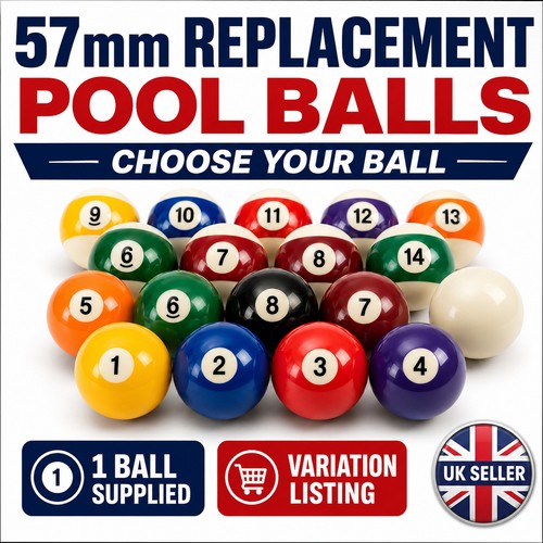 57mm replacement pool ball - 57mm,