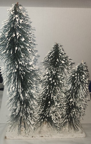 Vintage flocked mica christmas - mica,