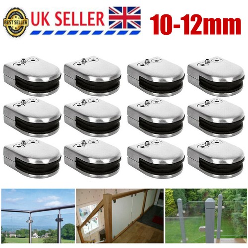 12x glass clamp stainless - 12x,