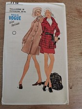 7713 VINTAGE VOGUE PATTERN SPECIAL SERIES FRENCH PATTERN 1969 COAT 38 & 44