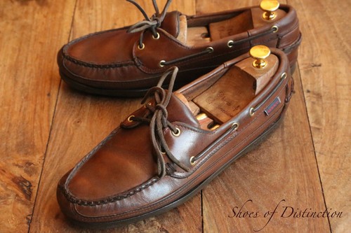 Sebago brown leather boat deck - brown,