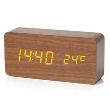Wooden LED Digital Alarm Clock