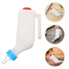  2pcs Lamb Milk Feeder - 800ml Calf Goat Feeding Bottle Hang Upside Down -