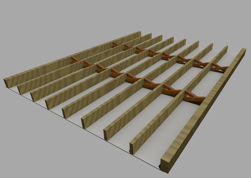 Archicad object timber floor - object,