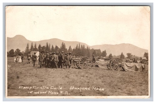 Rppc soldiers camp curtis - rppc, soldiers,