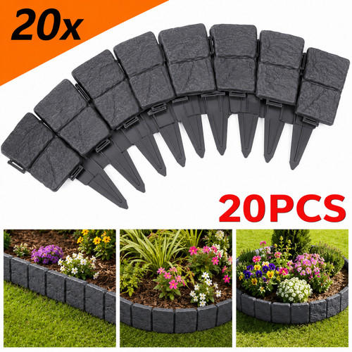 Garden lawn edge border fence - lawn,