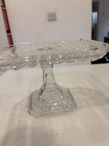 Antique eapg glass cake stand - cake,