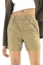 Vintage 1980s Italian army beige chino military shorts pants trousers safari