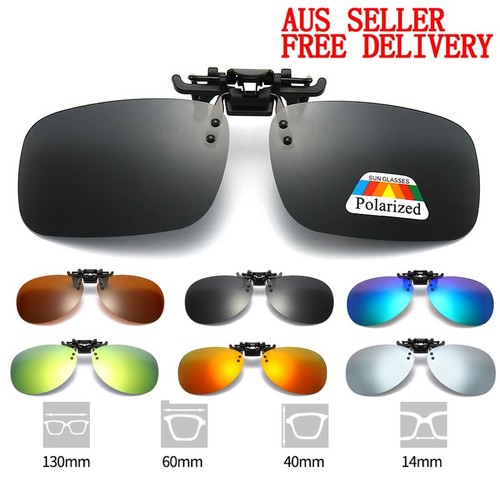 Polarised clip sunglasses - clip,