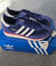 UK 10 - Adidas Originals SL 72 RS JR8789 Dark Blue / Off White / Red SL72 BNIB