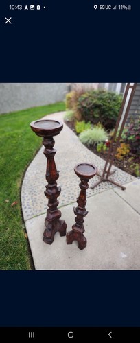 Pair vintage wooden - vintage,