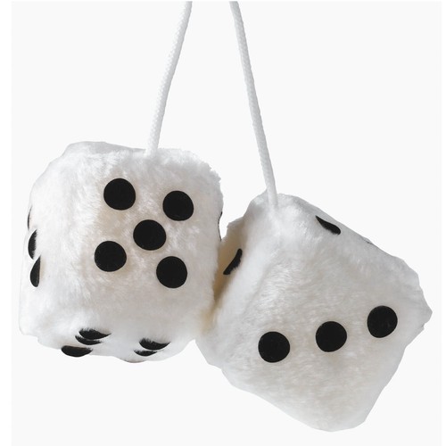 White dice car - car,, &