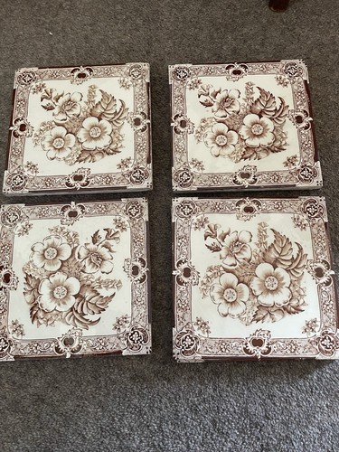 Victorian washstand tiles - washstand,