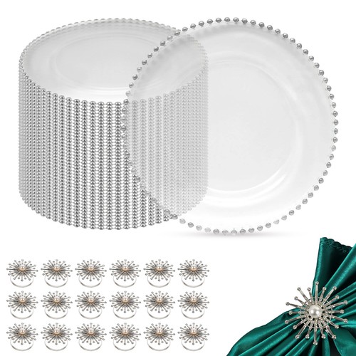 Beaded rim clear - beaded,