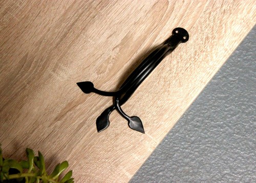 Door handles antique iron - door,