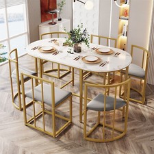 Dining Table and Chairs Set 6