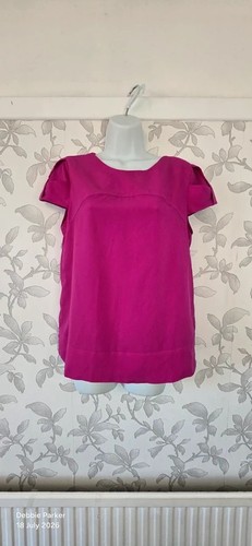 Zara basic top pink zip - zara,
