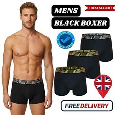 12 PACK 3,6 BLACK MENS BOXER