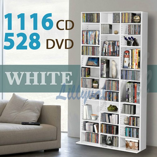 White storage shelf rack unit - storage,