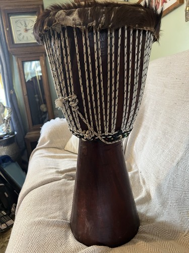 Gambian hand carved - gambian, djembe