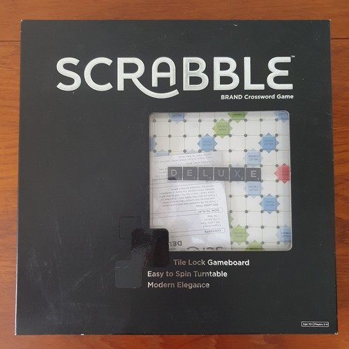 Scrabble deluxe edition black - scrabble,