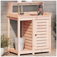 Potting Table with Shelves 82.5x50x109.5 cm Solid Wood Douglas
