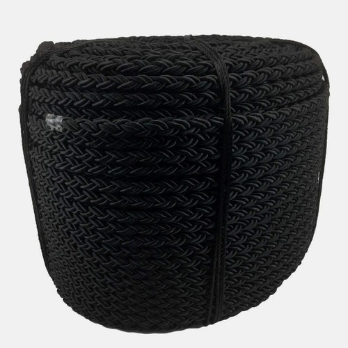 24mm black strand nylon rope - nylon,