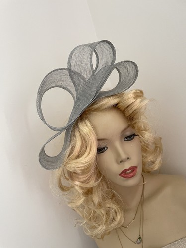 Fascinator silver grey - fascinator,