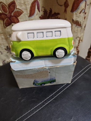 Green camper van - green, vw