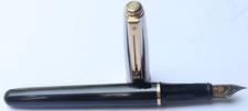 Sheaffer Prelude Fountain pen Metal black lacquer body Medium Nib