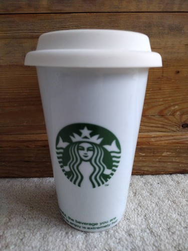 Starbucks ceramic white travel - starbucks,