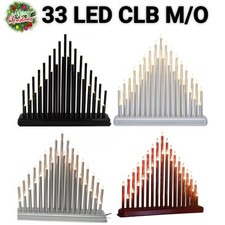 Christmas Candle Bridge 33 LED Arch Light Up Decoration Mains Plug Xmas UK