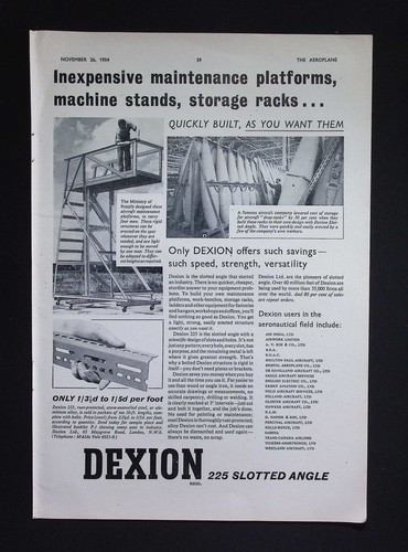 Original 1954 advert dexion - original,