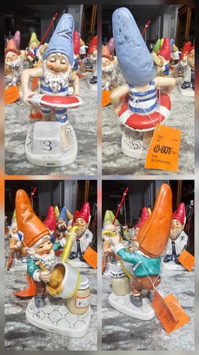 Goebel boy figurines - goebel, gnomes