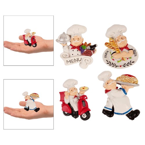 Chef statue fridge - statue, magnet
