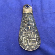 Beautiful Genuine Victorian Vintage Solid Brass Shoe Horn 