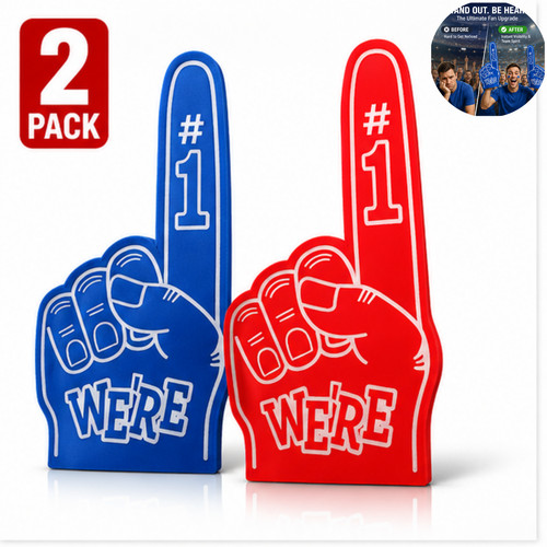 2pcs large foam finger hand - 2pcs,