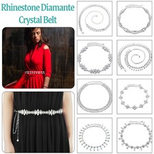 Rhinestone Waist Belt for