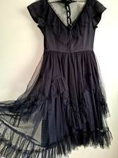 STUNNING BLACK GOTH DRESS -