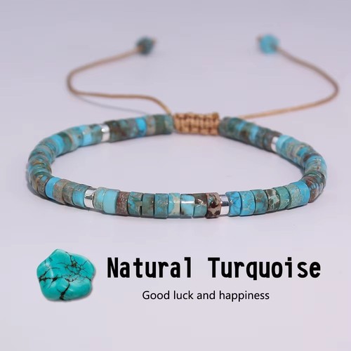 New 2x4mm blue turquoise - 2x4mm, small
