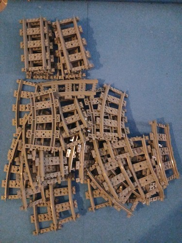 Lego train tracks joblot - train,