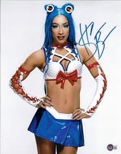 Sasha Banks Signed 11x14 Photo Auto Boss Blue Mercedes Varnado Beckett Witness