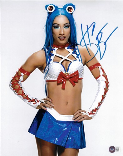 Sasha banks signed 11x14 - sasha,