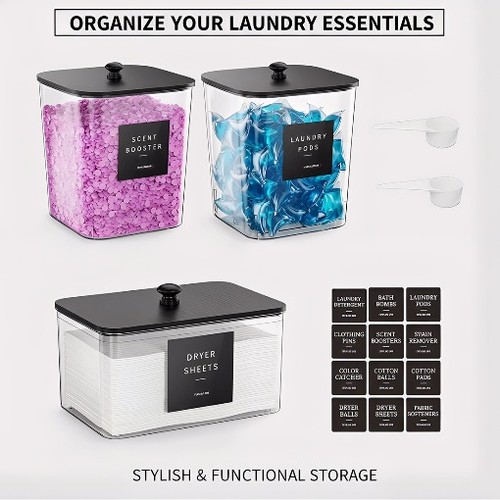 Clear washing powder container - washing,