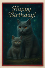 British Shorthair Cat Birthday