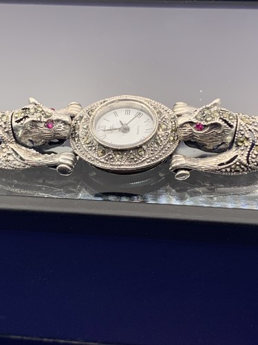 Stirling silver marcasite - silver,